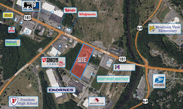 833 N Green St, Morganton, NC - VUE AÉRIENNE  vue de carte