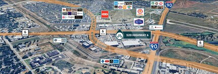 520 Highway 6, Sugar Land, TX - Vue aérienne  vue de carte - Image1