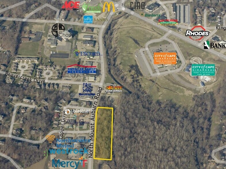 1325 N Mount Auburn Rd, Cape Girardeau, MO à vendre - Photo principale – Image 1 sur 2