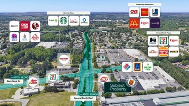 1557 General Booth Blvd, Virginia Beach, VA - Vue aérienne  vue de carte - Image1