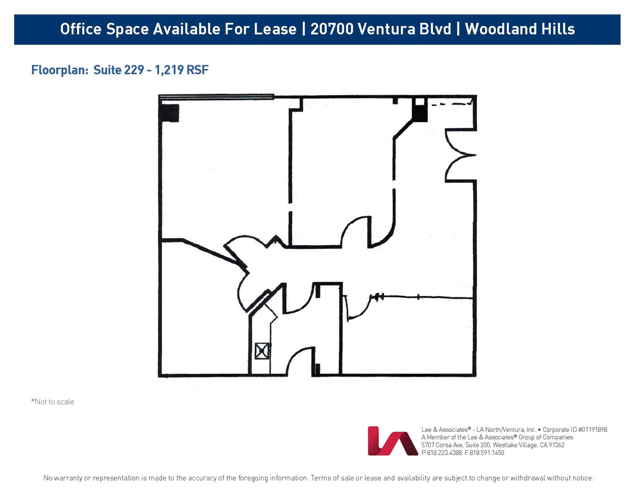 20700 Ventura Blvd, Woodland Hills, CA à louer Plan d’étage– Image 1 sur 1