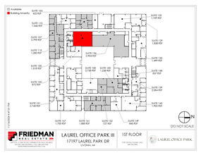17197 N Laurel Park Dr, Livonia, MI à louer Plan d’étage– Image 2 sur 2