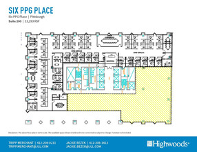 1 PPG Pl, Pittsburgh, PA à louer Plan d’étage– Image 1 sur 1