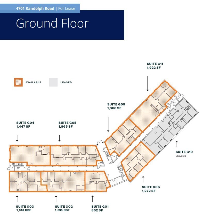 4701 Randolph Rd, Rockville, MD à louer Plan d’étage– Image 1 sur 1