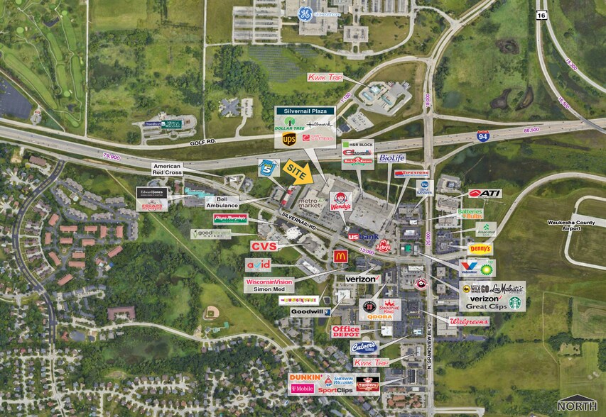 2100-2160 Silvernail Rd, Pewaukee, WI à louer - Photo de l’immeuble – Image 2 sur 2