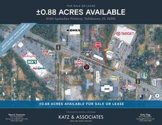 Plus de détails pour 2020 Apalachee Pky, Tallahassee, FL - Terrain à louer