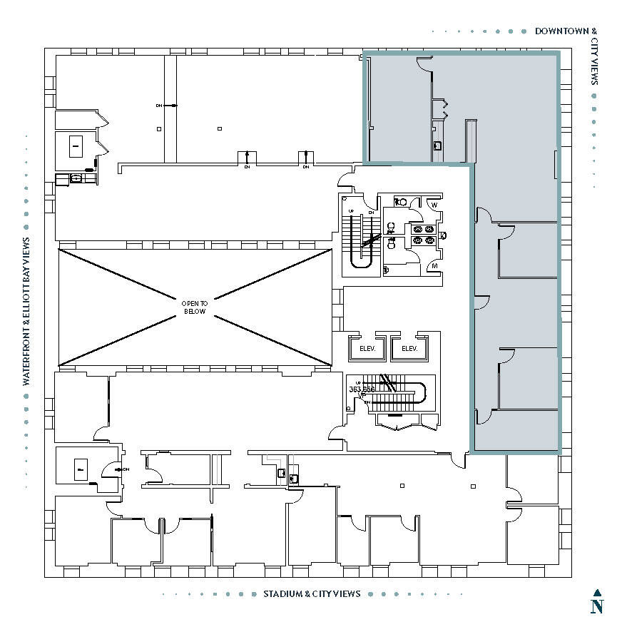 615 2nd Ave, Seattle, WA à louer Plan d’étage– Image 1 sur 1