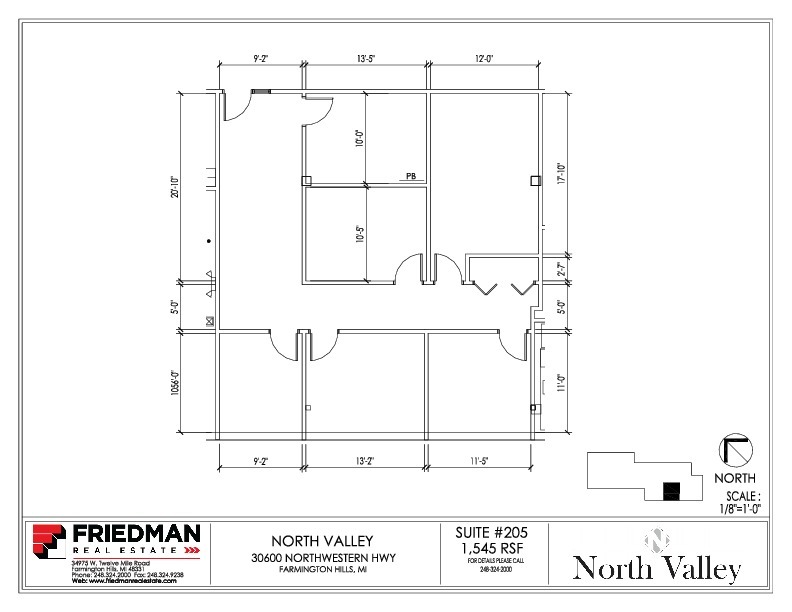 30500 Northwestern Hwy, Farmington Hills, MI à louer Plan d’étage– Image 1 sur 3
