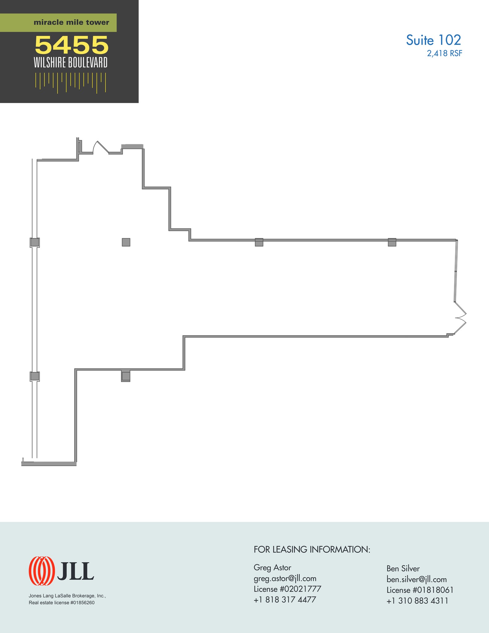 5455 Wilshire Blvd, Los Angeles, CA à louer Plan de site– Image 1 sur 1