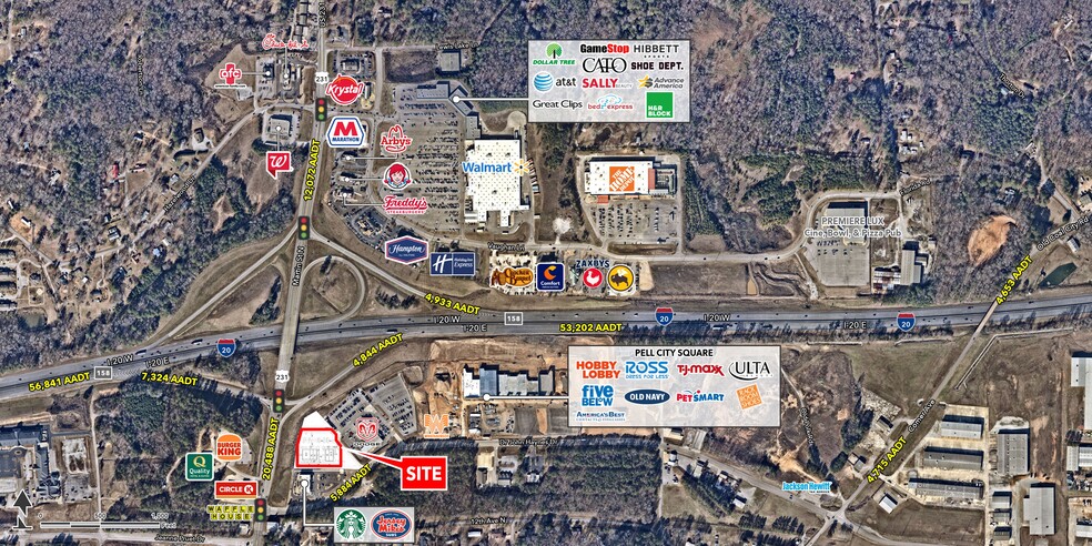 Highway 231 & Interstate 20, Pell City, AL à louer - Photo de l’immeuble – Image 1 sur 2