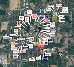 500 Meijer St, Charlotte, MI - Vue aérienne vue de carte