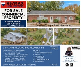 Plus de détails pour 1209 Ford Chapel Rd, Harvest, AL - Local commercial à vendre