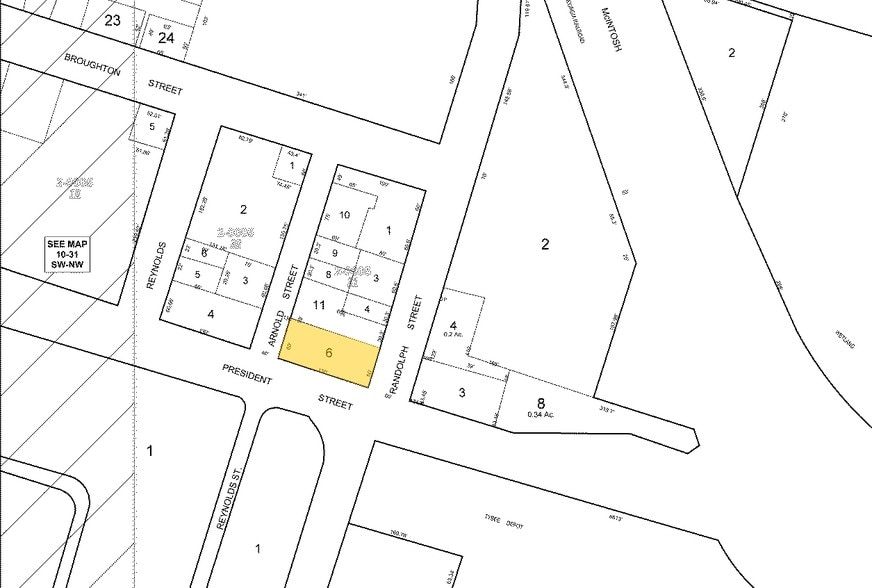642 E President St, Savannah, GA à vendre - Plan cadastral – Image 3 sur 3