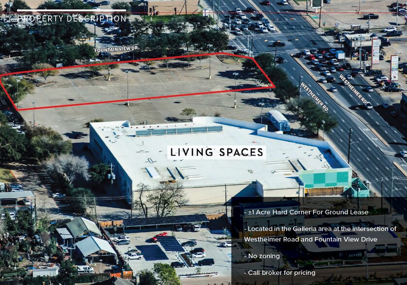 Westheimer Rd, Houston, TX à louer - Aérien – Image 2 sur 3
