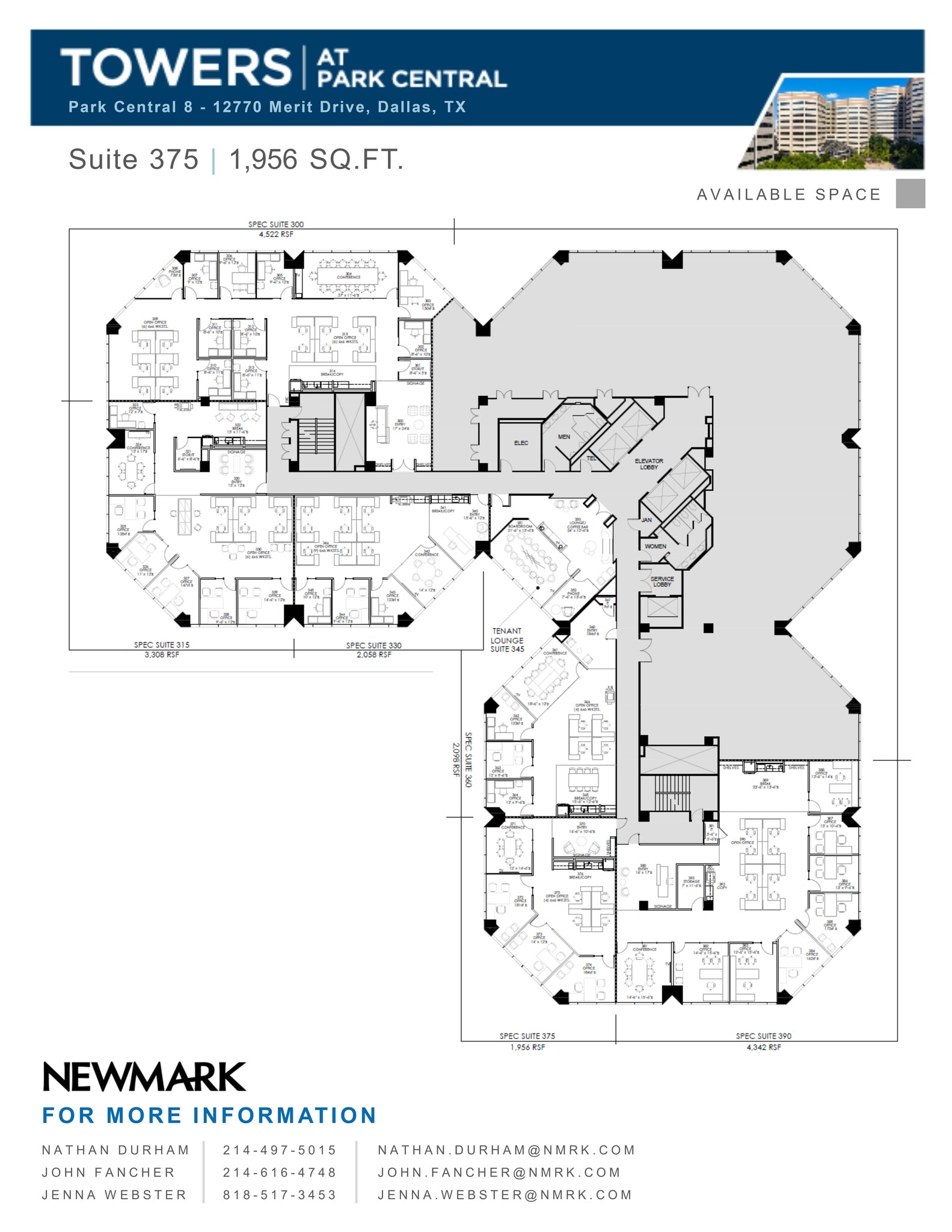 12750 Merit Dr, Dallas, TX à louer Plan de site– Image 1 sur 2