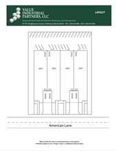 2451-2457 American Ln, Elk Grove Village, IL à louer Plan d’étage– Image 2 sur 2