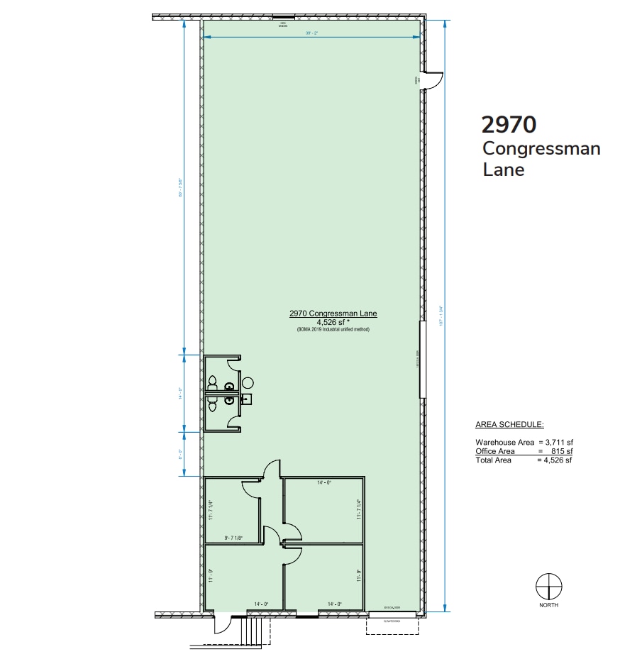 2970-2990 Congressman Ln, Dallas, TX à vendre Plan d’étage– Image 1 sur 1