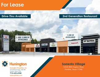 Plus de détails pour 12235 Will Clayton Blvd, Humble, TX - Local commercial à louer
