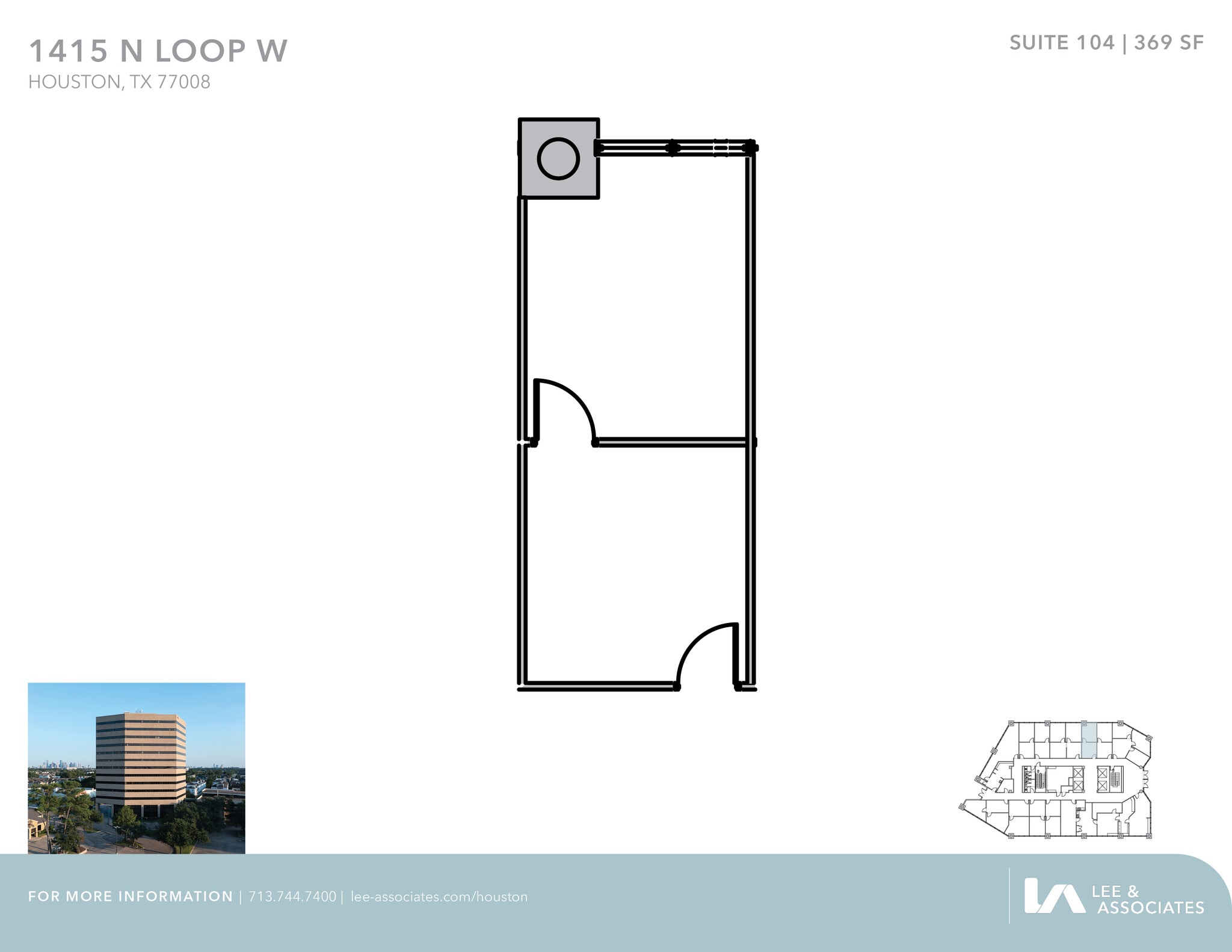 1415 North Loop W, Houston, TX à louer Plan d’étage– Image 1 sur 1