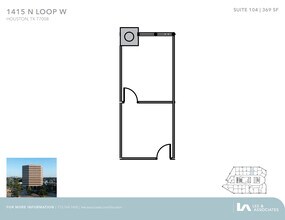 1415 North Loop W, Houston, TX à louer Plan d’étage– Image 1 sur 1