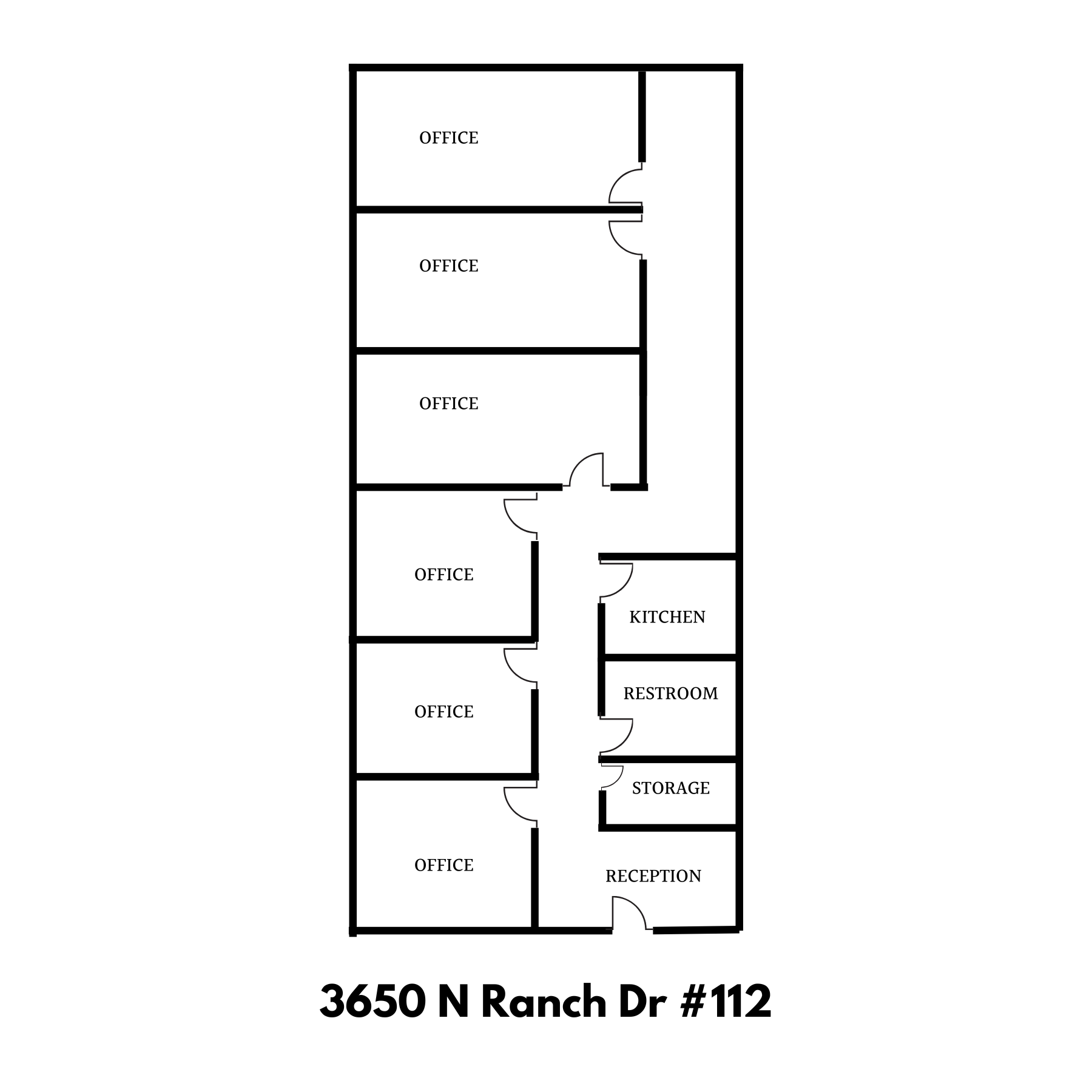 3650 N Rancho Dr, Las Vegas, NV à louer Plan d’étage– Image 1 sur 1