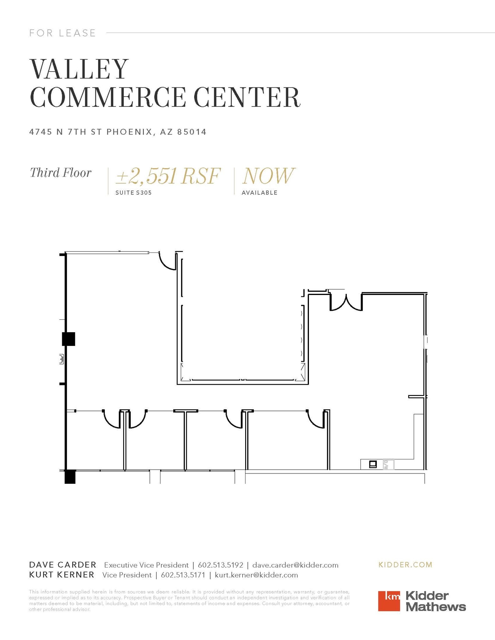 4745 N 7th St, Phoenix, AZ à louer Plan d’étage– Image 1 sur 1