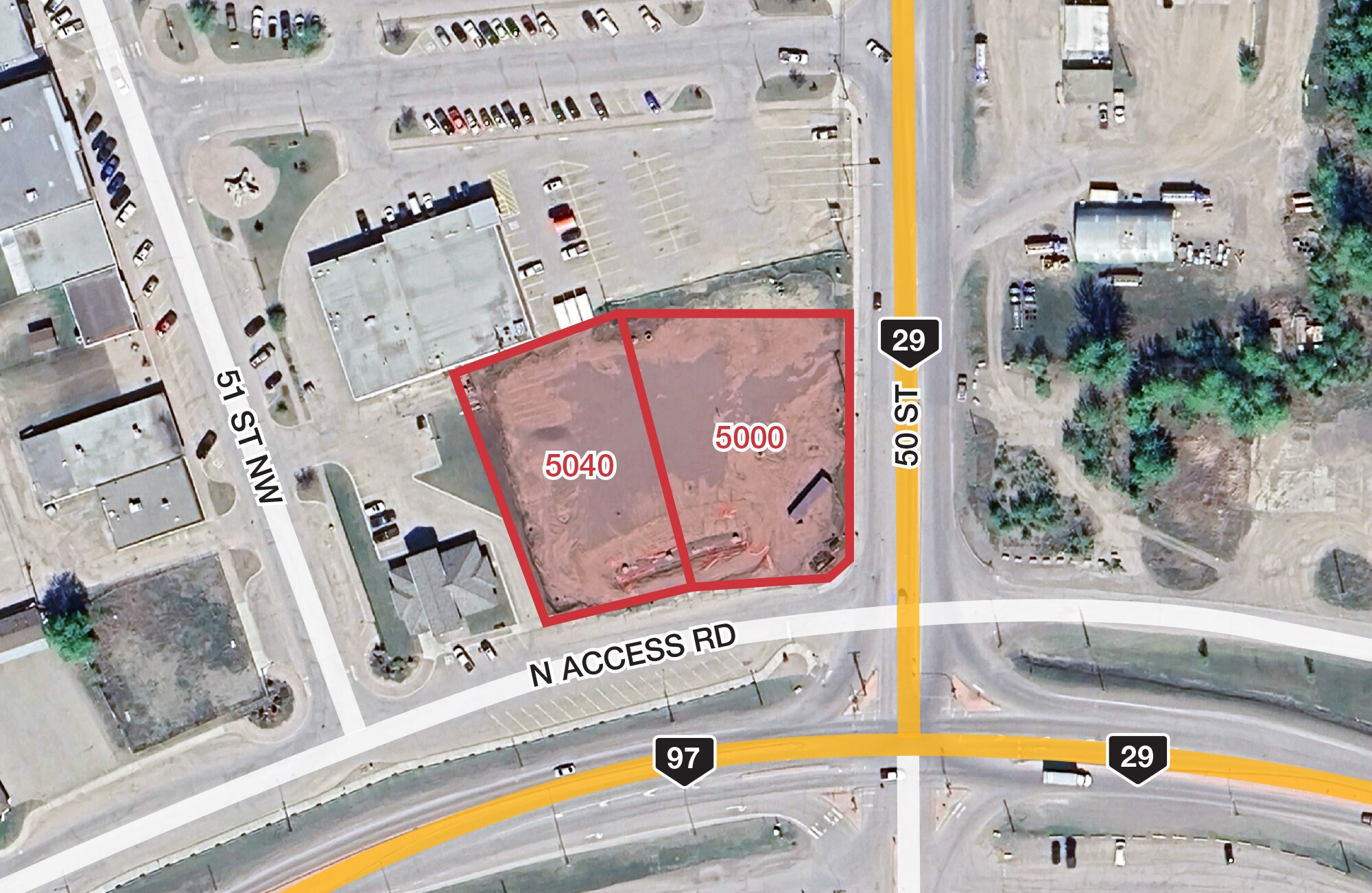 5000 & 5040 N Access Rd, Chetwynd, BC à vendre Aérien– Image 1 sur 2