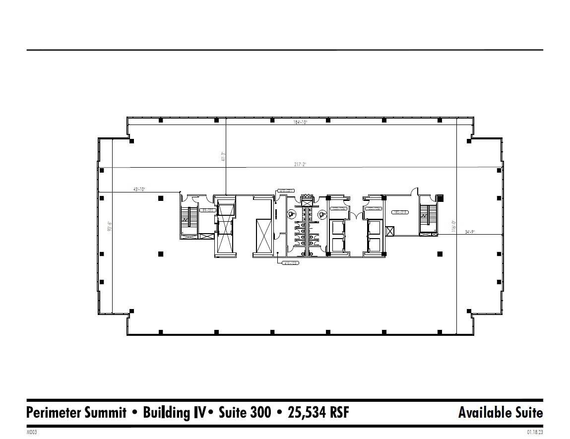 1001 Summit Blvd, Atlanta, GA à louer Plan d’étage– Image 1 sur 1