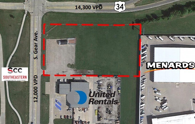 1050 S Gear Ave, West Burlington, IA à louer - Photo principale – Image 1 sur 1