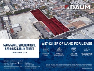 Plus de détails pour El Segundo and Carlin St - Land for Sale – Terrain à vendre, Compton, CA