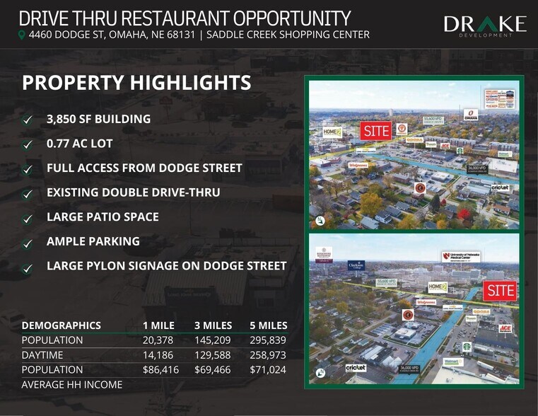 4460 Dodge St, Omaha, NE à louer - Autre – Image 2 sur 4