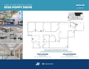 9330 Poppy Dr, Dallas, TX à louer Plan d’étage– Image 1 sur 1