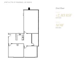 4745 N 7th St, Phoenix, AZ à louer Plan d’étage– Image 1 sur 1