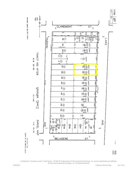 1157-1165 N Lake Ave, Pasadena, CA à vendre - Plan cadastral – Image 2 sur 7