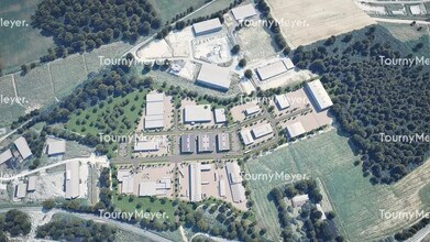 Za Lafourcade Nord, Gimont, GER - Vue aérienne vue de carte