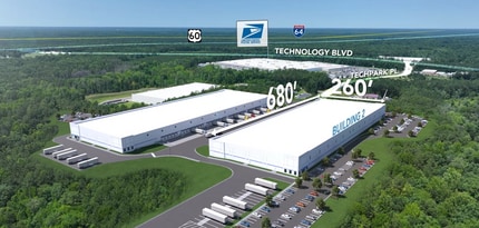 1101 Tech Park Pl, Sandston, VA à louer Aérien– Image 2 sur 7