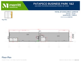 2652-2664 W Patapsco Ave, Baltimore, MD à louer Plan d’étage– Image 1 sur 1