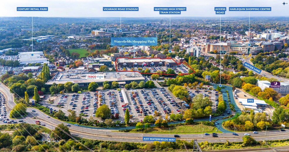 New Rd, Watford à vendre - Aérien – Image 3 sur 3