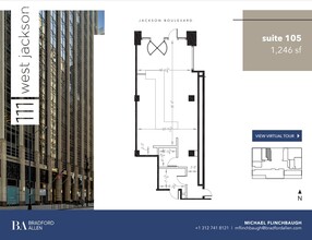 111 W Jackson Blvd, Chicago, IL à louer Plan d’étage– Image 1 sur 6