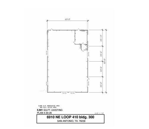 6910 NE Loop 410, San Antonio, TX à louer Plan d’étage– Image 1 sur 1