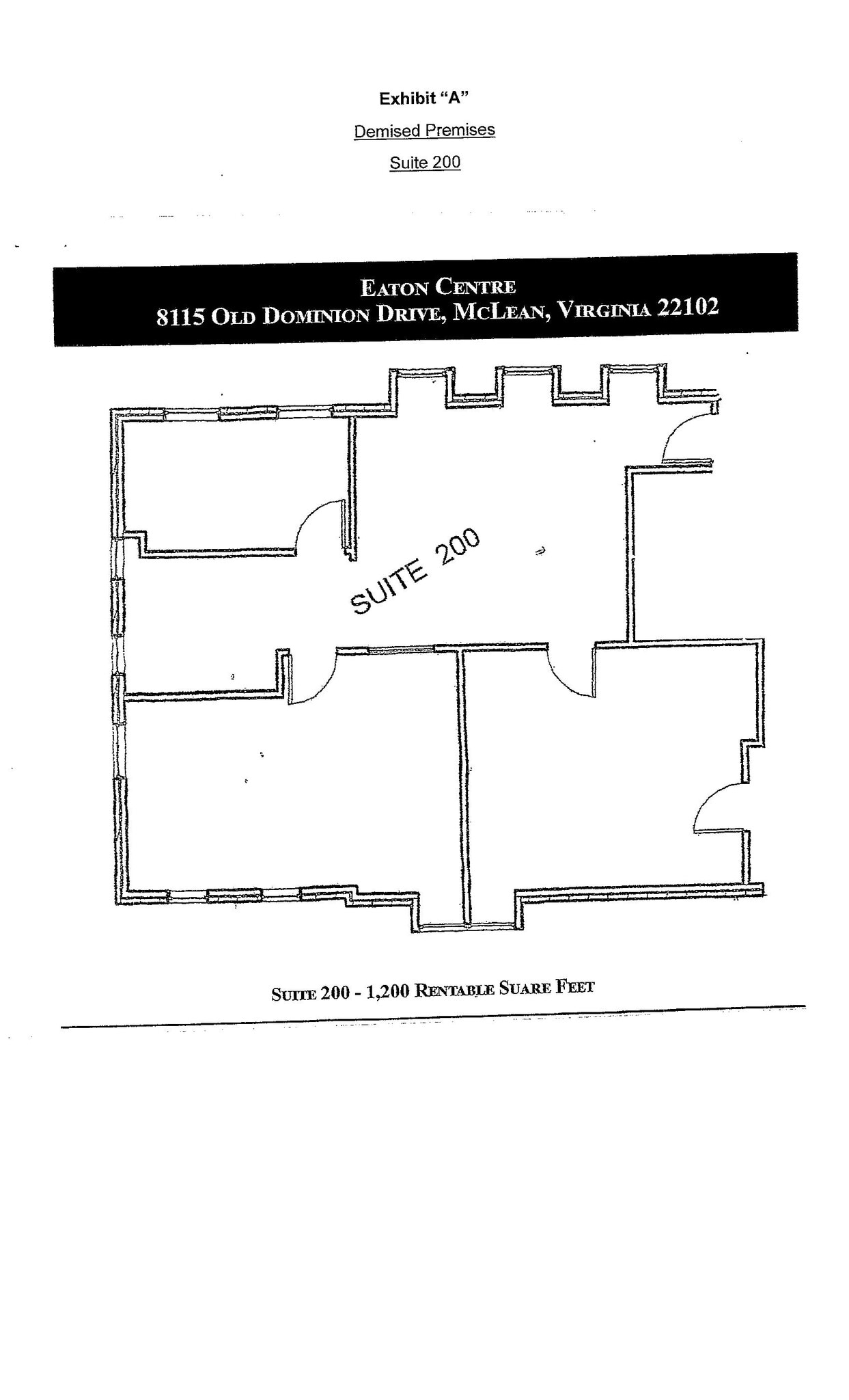 8115 Old Dominion Dr, McLean, VA à louer Plan d’étage– Image 1 sur 1