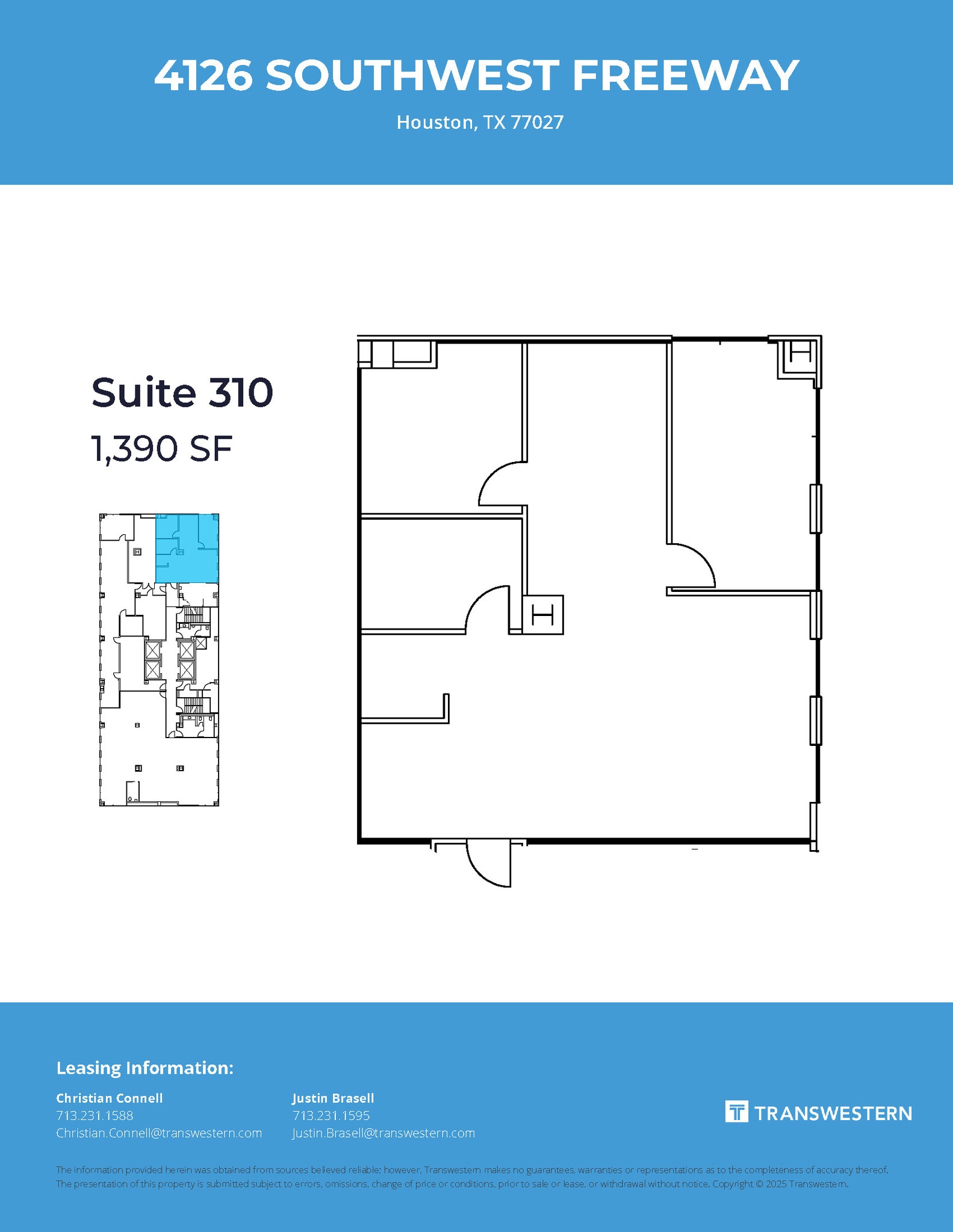 4126 Southwest Fwy, Houston, TX à louer Plan d’étage– Image 1 sur 1