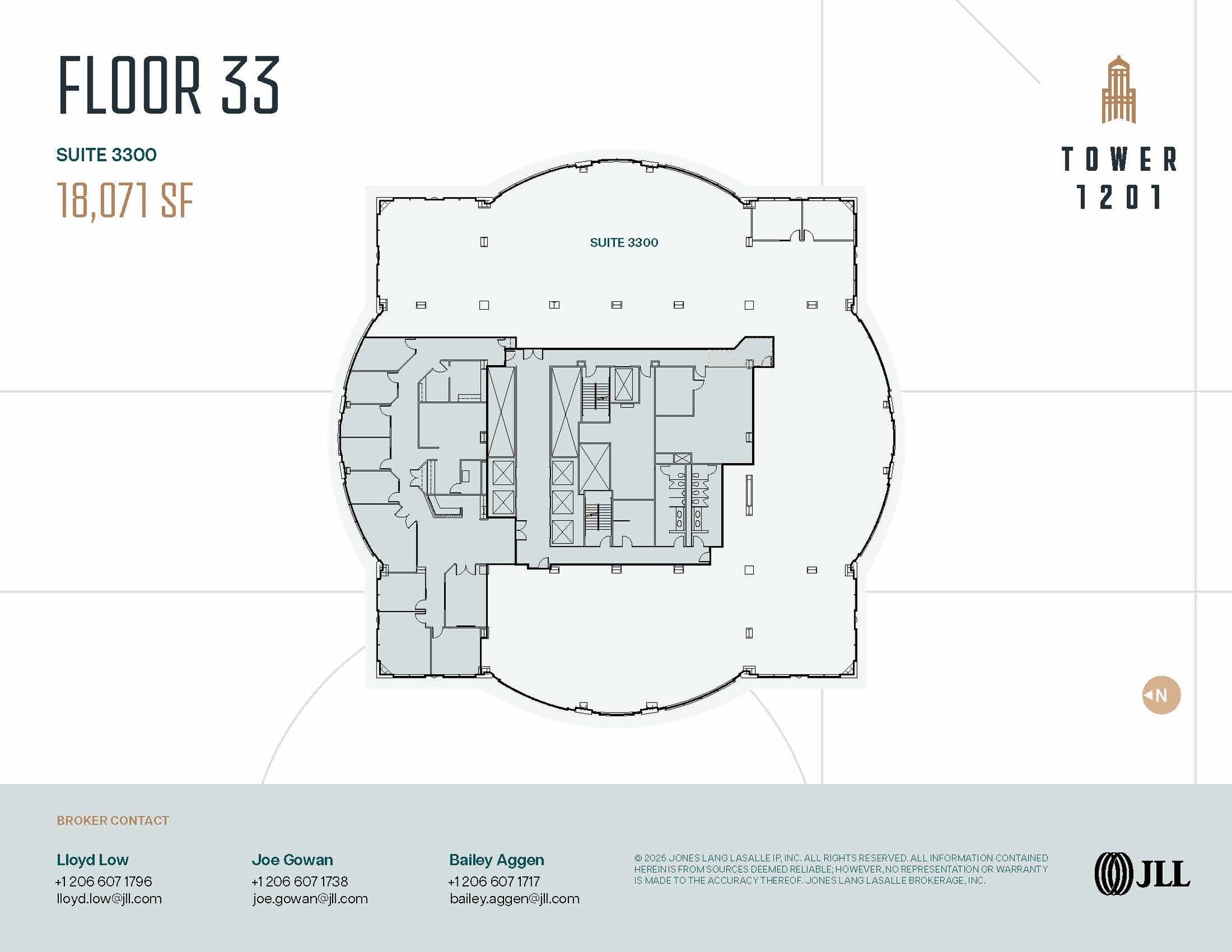 1201 3rd Ave, Seattle, WA à louer Plan d’étage– Image 1 sur 1