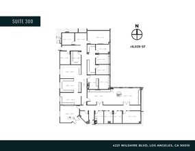 4221 Wilshire Blvd, Los Angeles, CA à louer Plan d’étage– Image 1 sur 2