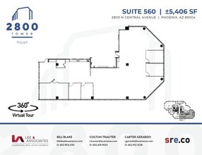 2800 N Central Ave, Phoenix, AZ à louer Plan d’étage– Image 1 sur 1