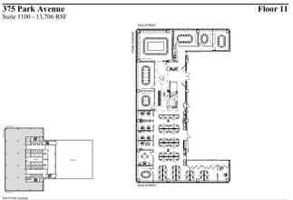 375 Park Ave, New York, NY à louer Plan d’étage– Image 2 sur 2