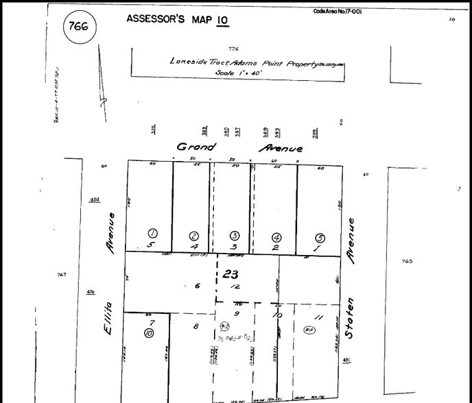 525 Bellevue Ave, Oakland, CA à vendre - Plan cadastral – Image 3 sur 3