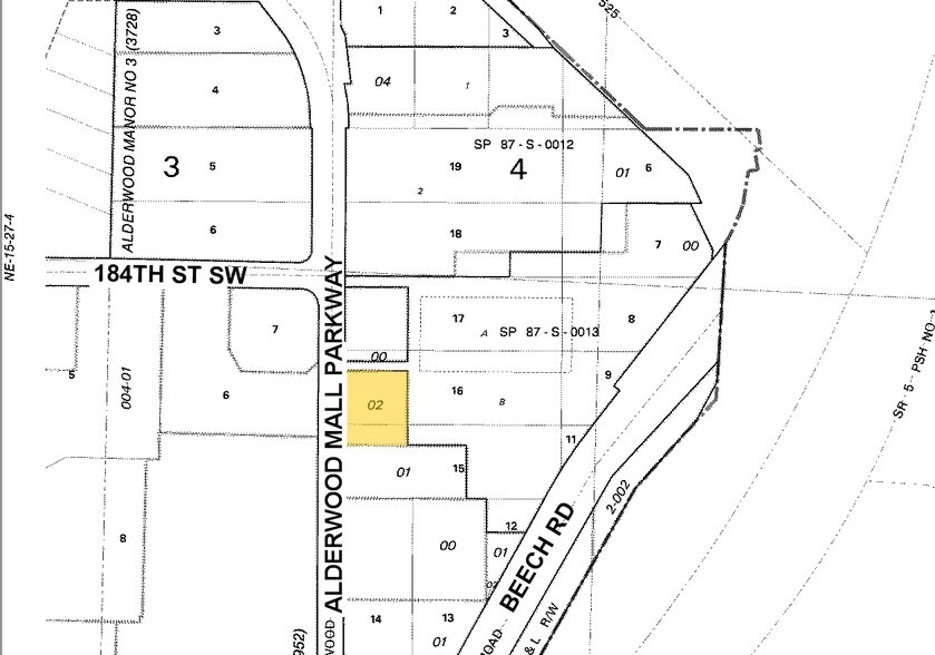 18505 Alderwood Mall Pky, Lynnwood, WA à louer - Plan cadastral – Image 3 sur 4
