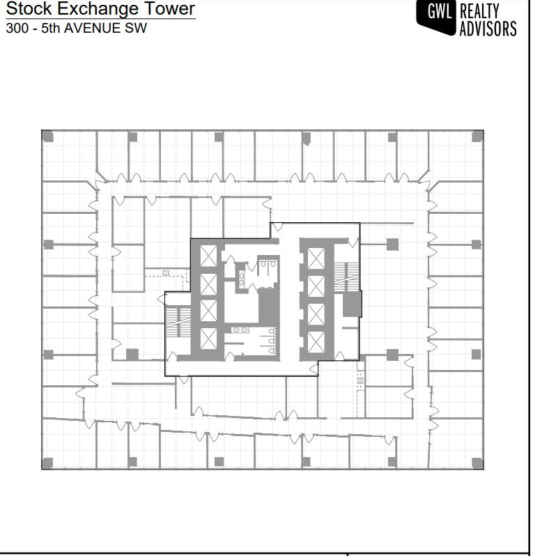 300 5th Ave SW, Calgary, AB à louer Plan d’étage– Image 1 sur 1