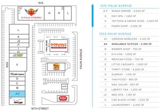 1515-1555 Palm Ave, San Diego, CA à louer Plan de site– Image 1 sur 1